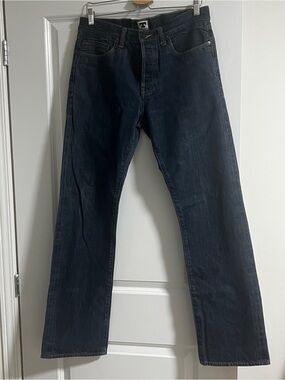 Tellason Dark Blue  Ankara Straight Selvedge Denim